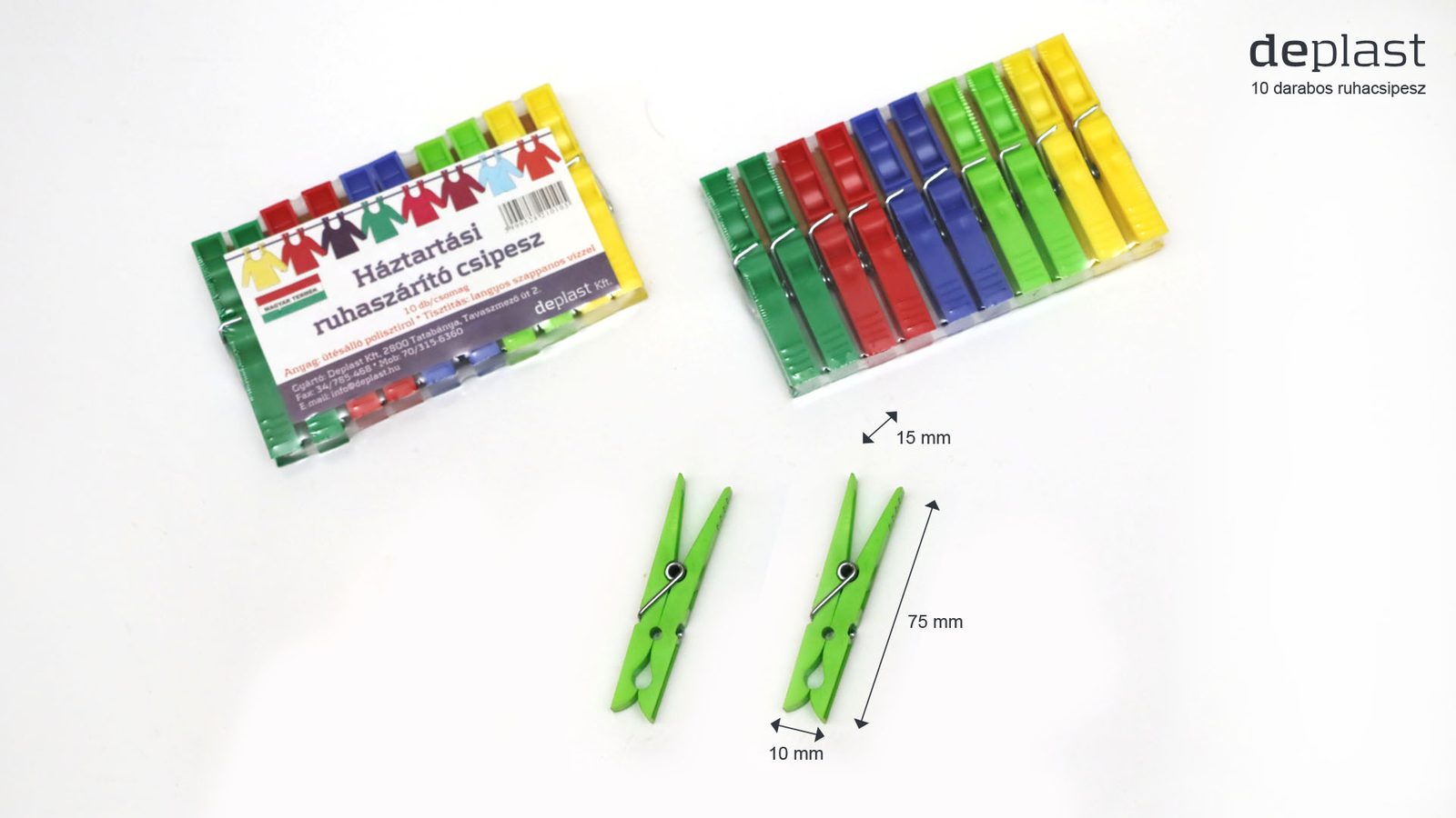 CLOTHES PEGS, SET OF 10