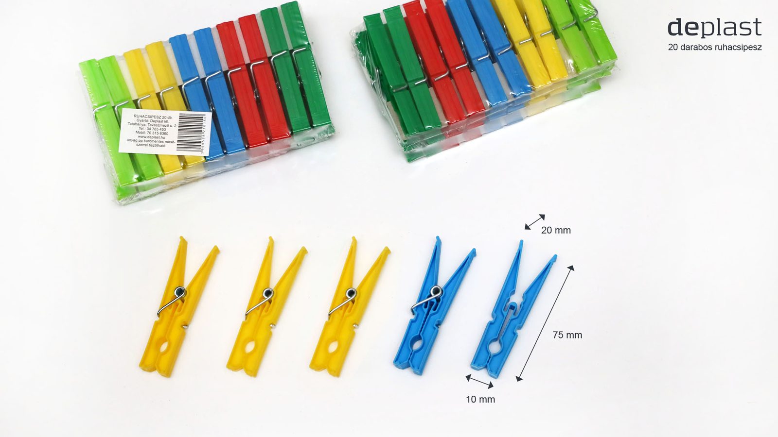 CLOTHES PEGS, SET OF 20